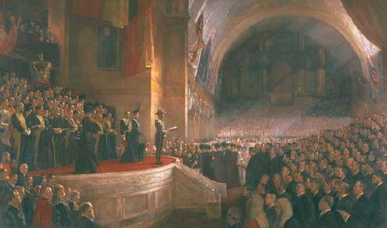 Tom roberts Opening of the First Parliament of the Commonwealth of Australia by H.R.H. The Duke of Cornwall and York Germany oil painting art